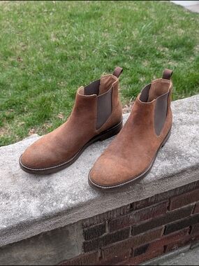 Clarks Men's Suede Chukka Boots - Chestnut Brown